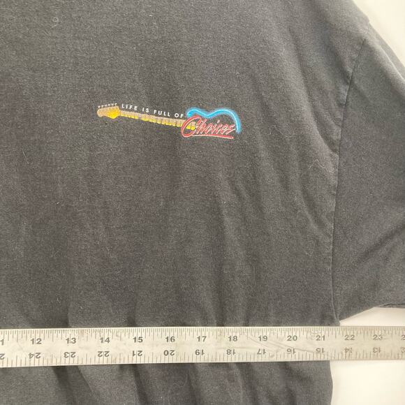 Guitar Graphic Tee Life is Full of Choices Music Hanes Mens Size XL - Picture 9 of 9
